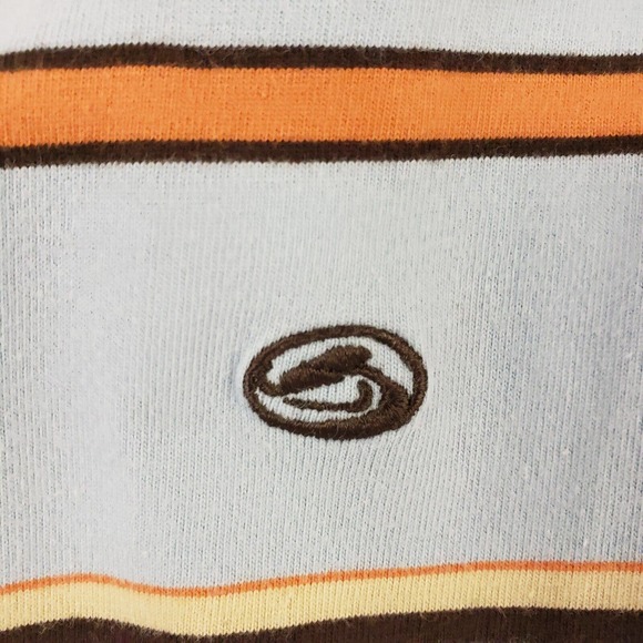 Kirra mens Blue Stripe Short Sleeved Collare Polo Shirt Size 2XL XXL 100% Cotton - Picture 3 of 11